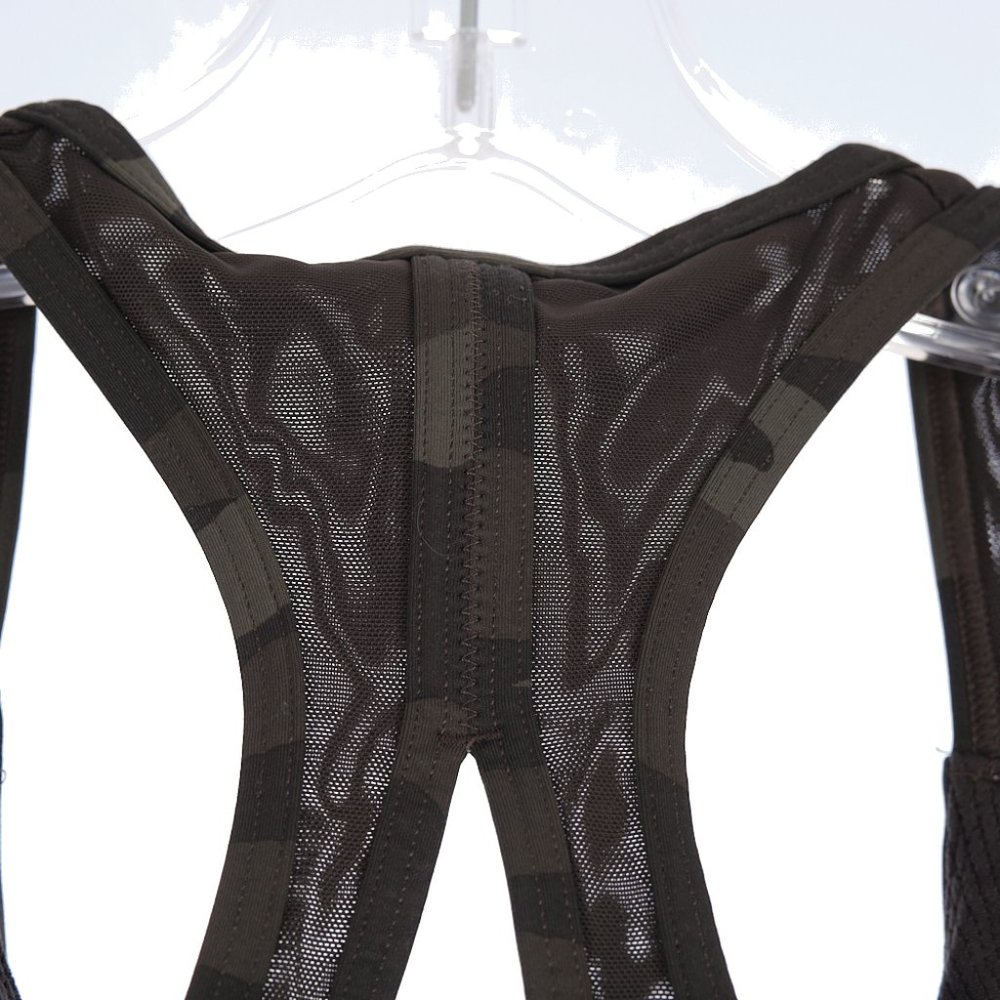 Athleta Contender Printed Bra Black Olive Camo Size Small - Picture 3 of 6